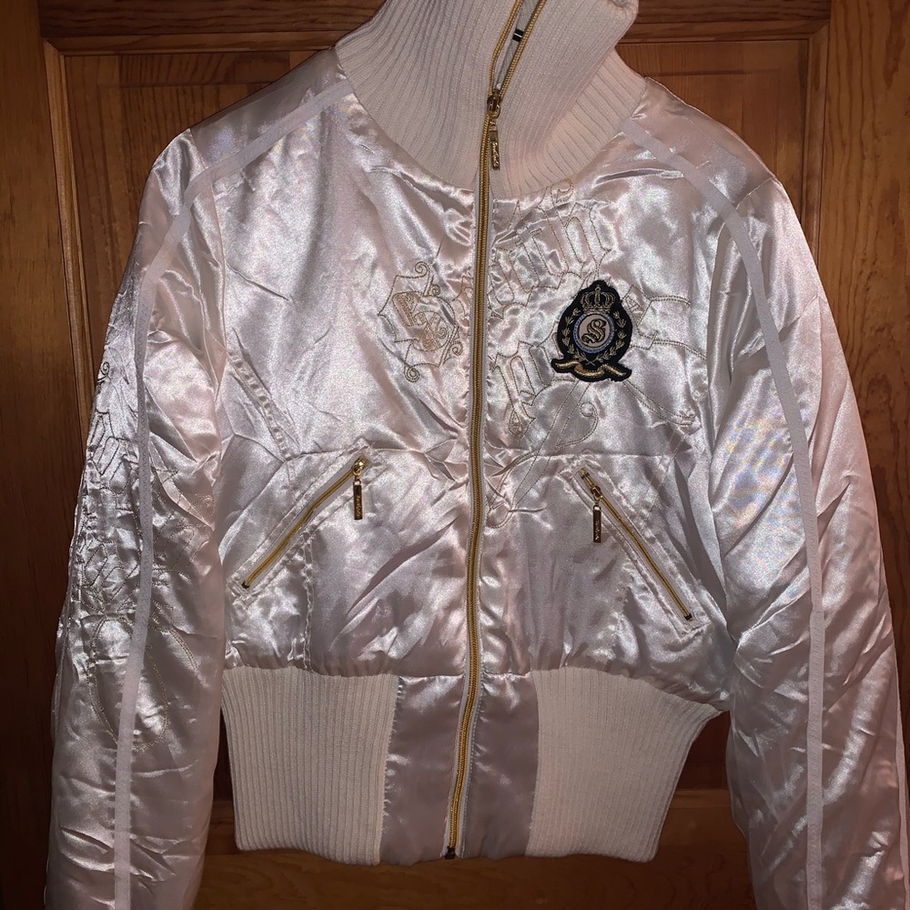 Southpole never worn satin bomber jacket